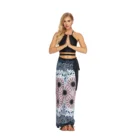 2019 Women Printed Holiday Travelling Item South East Asia Ethnic Style Beach Wrap Skirt Tie Closure One Piece Light Skirt