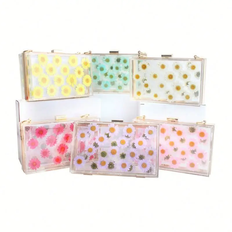 New Fashion Designer Transparent Flower Box Purse Clear Acrylic Ladies Clutch Evening Bag Chain Handbag
New Fashion Designer Transparent Flower Box Purse Clear Acrylic Ladies Clutch Evening Bag Chain Handbag