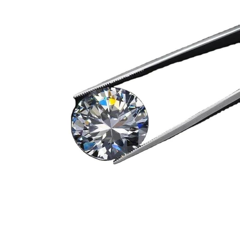 GRA certificate moissanite loose stones 12mm 6 carat GHI color, Def
