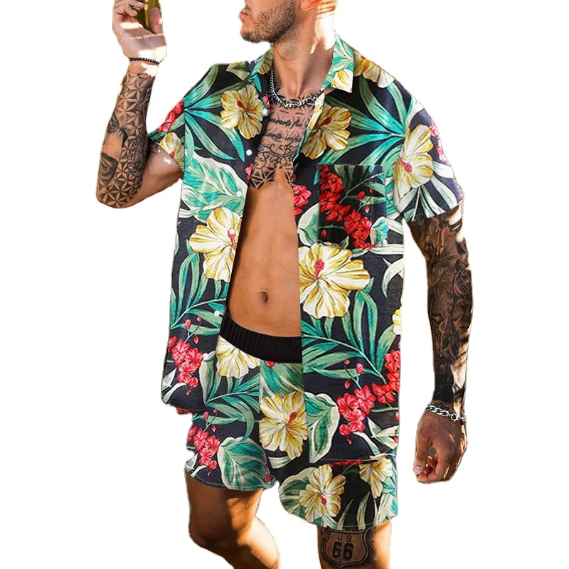 2021 Wholesale Summer Oem Custom Print New Hawaiian Beach Wear Mens Shirts Shorts Set
2021 Wholesale Summer Oem Custom Print New Hawaiian Beach Wear Mens Shirts Shorts Set