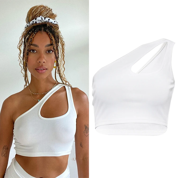 Clacive Streetwear Asymmetrical Neck Knitted Women Tops Blouses And T Shirts Cami Tank Tops Stylish White Women Crop Tops
Clacive Streetwear Asymmetrical Neck Knitted Women Tops Blouses And T Shirts Cami Tank Tops Stylish White Women Crop Tops