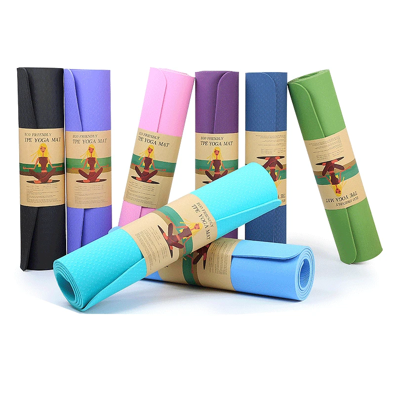 Drop Shipping Pure Color 6mm Durable Non Slip Eco Friendly mat de yoga Folding Home Use Pilates single layer sport tpe yoga mat, Customized color
Drop Shipping Pure Color 6mm Durable Non Slip Eco Friendly mat de yoga Folding Home Use Pilates single layer sport tpe yoga mat, Customized color