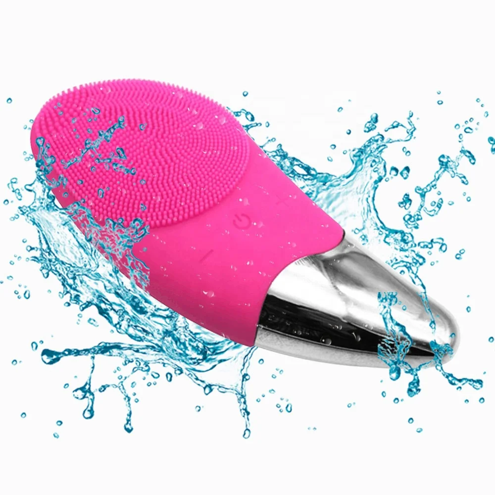 Mini Electric Facial Cleansing Brush Silicone Sonic Face Cleaner Deep Pore Cleaning Skin Massager Face Cleansing Brush Device, Rose,blue,red and purple
Mini Electric Facial Cleansing Brush Silicone Sonic Face Cleaner Deep Pore Cleaning Skin Massager Face Cleansing Brush Device, Rose,blue,red and purple