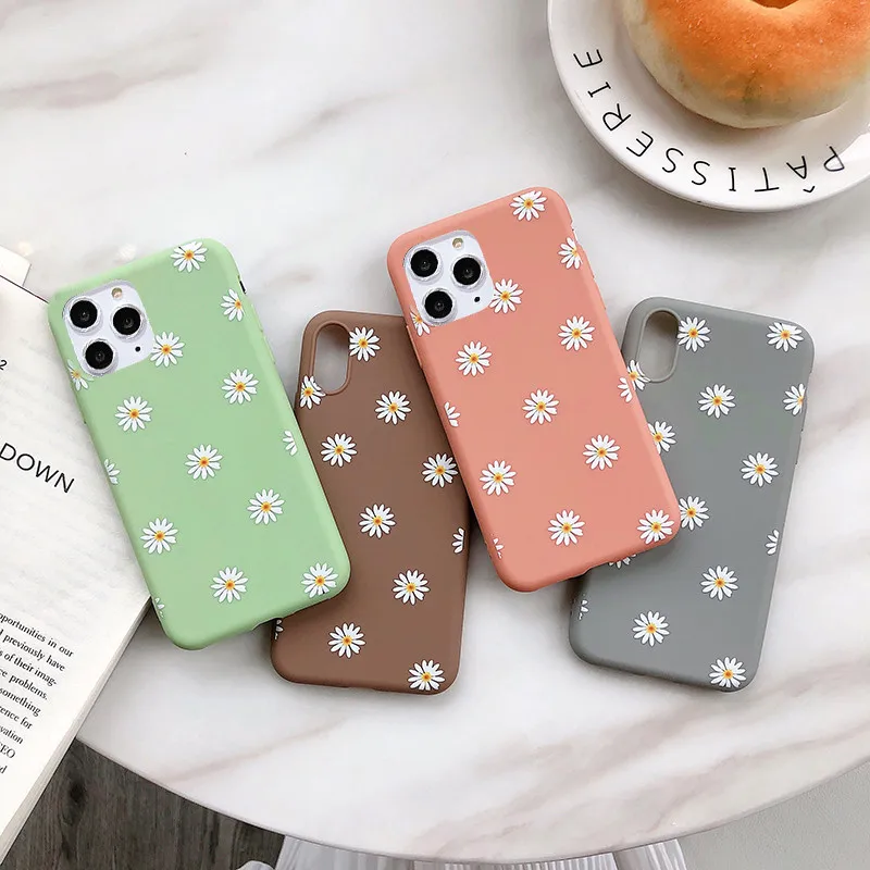 Floral Daisy Phone Case For iPhone 11 Pro X XR XS Max 6 6S 7 8 7Plus 5 Fashion Daisy Flower Case Soft TPU Cover Cell Phone Case, Orange/brown/green/grey 
Floral Daisy Phone Case For iPhone 11 Pro X XR XS Max 6 6S 7 8 7Plus 5 Fashion Daisy Flower Case Soft TPU Cover Cell Phone Case, Orange/brown/green/grey
