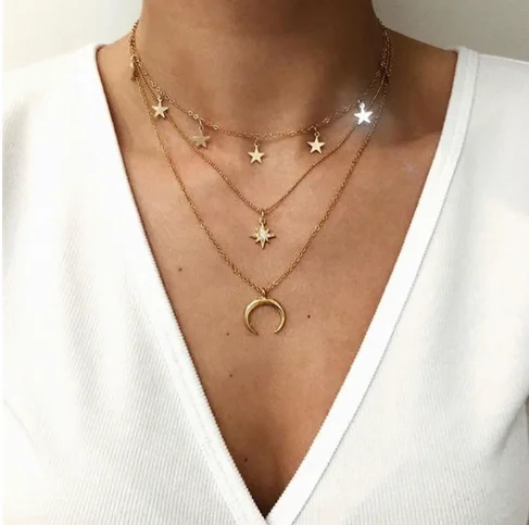 Boho Multi Element Crystal Necklaces Fashion Gold Necklace Vintage Multi Layer Pendant Jewelry Gift For Women, Picture
Boho Multi Element Crystal Necklaces Fashion Gold Necklace Vintage Multi Layer Pendant Jewelry Gift For Women, Picture