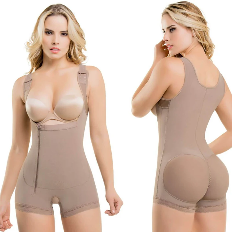 Factory Wholesale Eco-Friendly Women Zipper Shapewear 360 Seamless Body Shaper 
Factory Wholesale Eco-Friendly Women Zipper Shapewear 360 Seamless Body Shaper