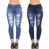Factory Clothing Wholesale Women Hole Jeans Fashion Ladies Skinny Butt Lift Jeans