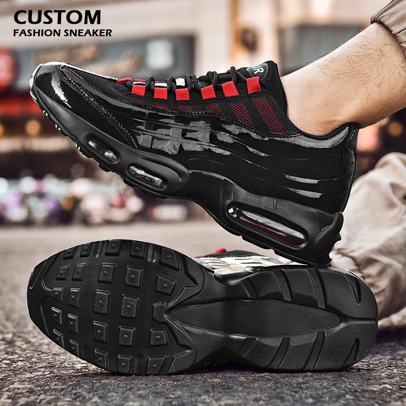 Factory OEM Custom Logo Patent Leather Air Cushion Men's Fashion Sneakers Mesh Comfortable
Factory OEM Custom Logo Patent Leather Air Cushion Men's Fashion Sneakers Mesh Comfortable