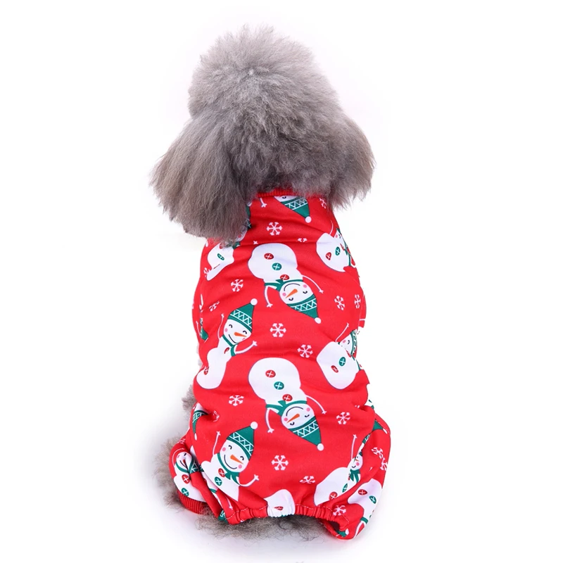 Рождество тема костюм снеговик шаблон щенок теплый свитер
