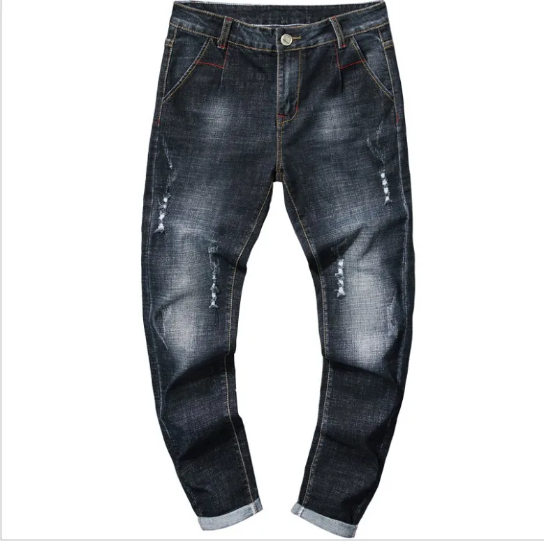 Men's Jeans Skinny Slim Fit Straight Ripped Distressed Pleated Knee Hole Denim Pants
Men's Jeans Skinny Slim Fit Straight Ripped Distressed Pleated Knee Hole Denim Pants