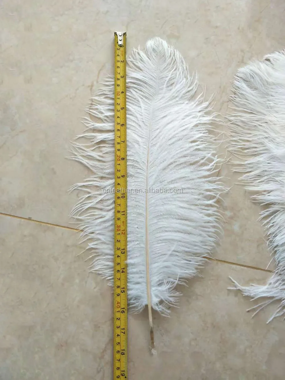 cheap sale colorful 45-50cm thin rod white ostrich feathers for