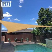 

Triangle HDPE Canvas Outdoor Portable Waterproof Sun Shade Sails Canopy Awning Cover for Patio Backyard Garden Deck Pool Carport