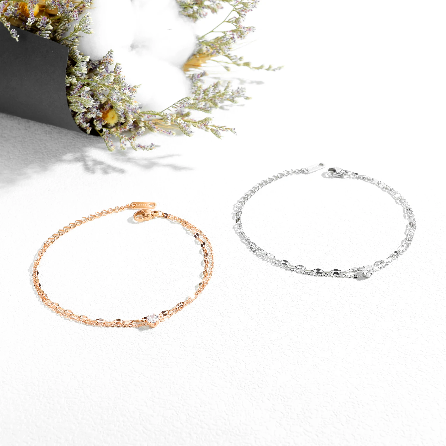 Popular gold plated stainless steel anklet jewelry zircon anklet cubic zirconia anklet
Popular gold plated stainless steel anklet jewelry zircon anklet cubic zirconia anklet