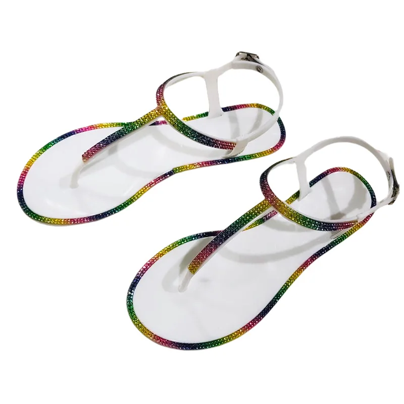Hot Sell Woman Beach Sandals Casual Flat Flip-flops Coloured Diamond Sandals, Picture
Hot Sell Woman Beach Sandals Casual Flat Flip-flops Coloured Diamond Sandals, Picture