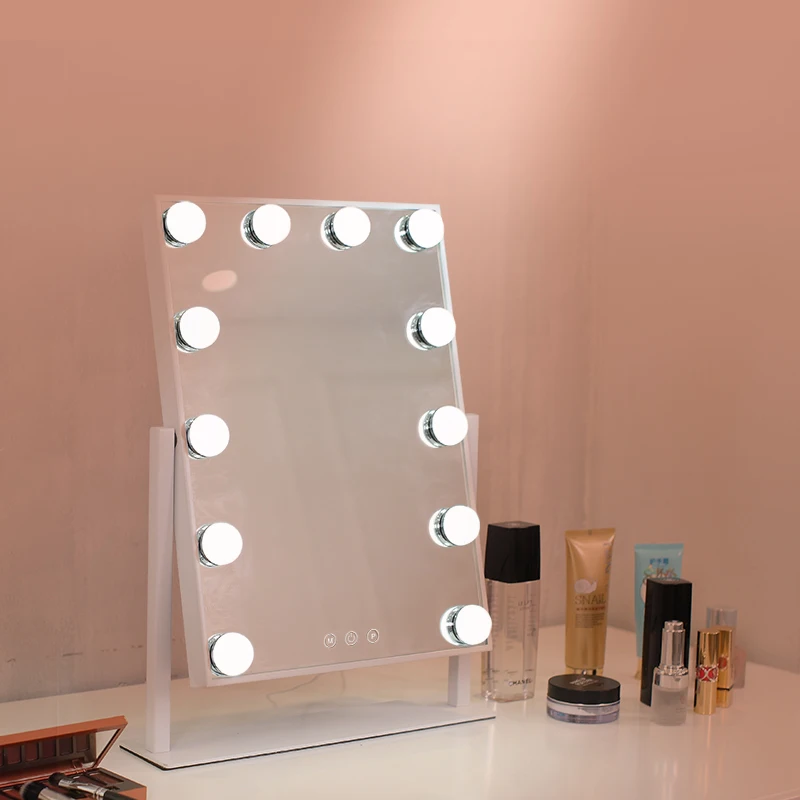 Wholesale small beauty hollywood vanity led lights bulbs makeup mirror, White black
Wholesale small beauty hollywood vanity led lights bulbs makeup mirror, White black