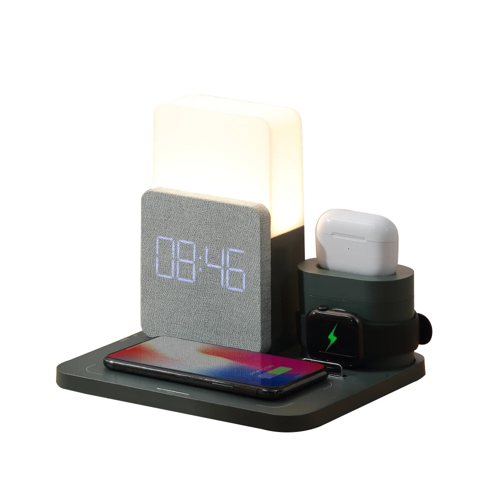 multifunctional 3 in 1 led table lamp alarm clock wireless charger station phone holder mobile phone wireless charger
multifunctional 3 in 1 led table lamp alarm clock wireless charger station phone holder mobile phone wireless charger