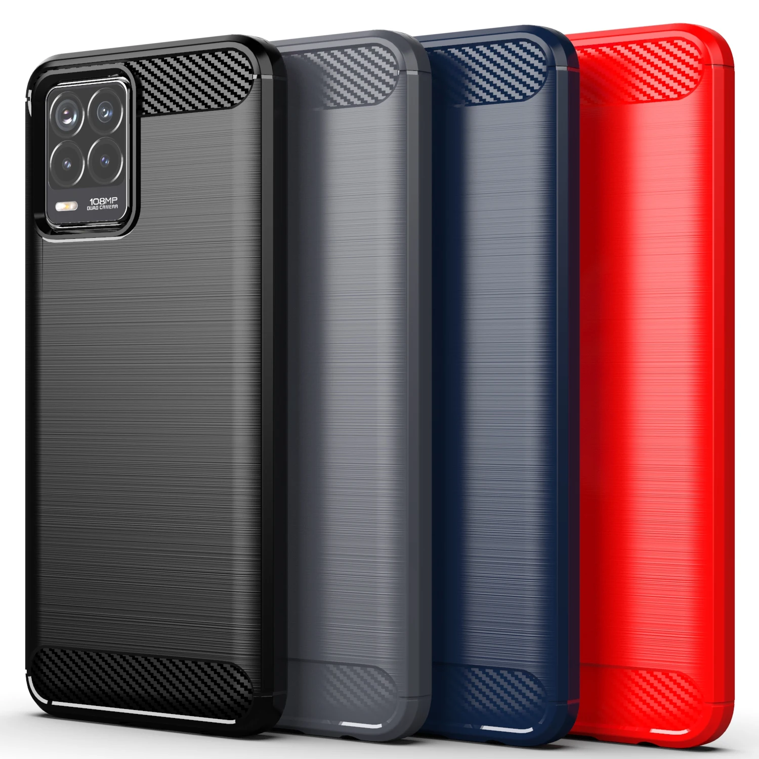 Factory Wholesale Carbon Fiber Tpu Shockproof Soft Silicone Mobile Cell Phone Case Back Cover Accessories For OPPO Realme 8 Pro, 4 colors
Factory Wholesale Carbon Fiber Tpu Shockproof Soft Silicone Mobile Cell Phone Case Back Cover Accessories For OPPO Realme 8 Pro, 4 colors