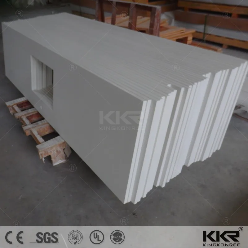 Kingkonree Quartz Customized Tops Sparkle Red Quartz Stone Kitchen