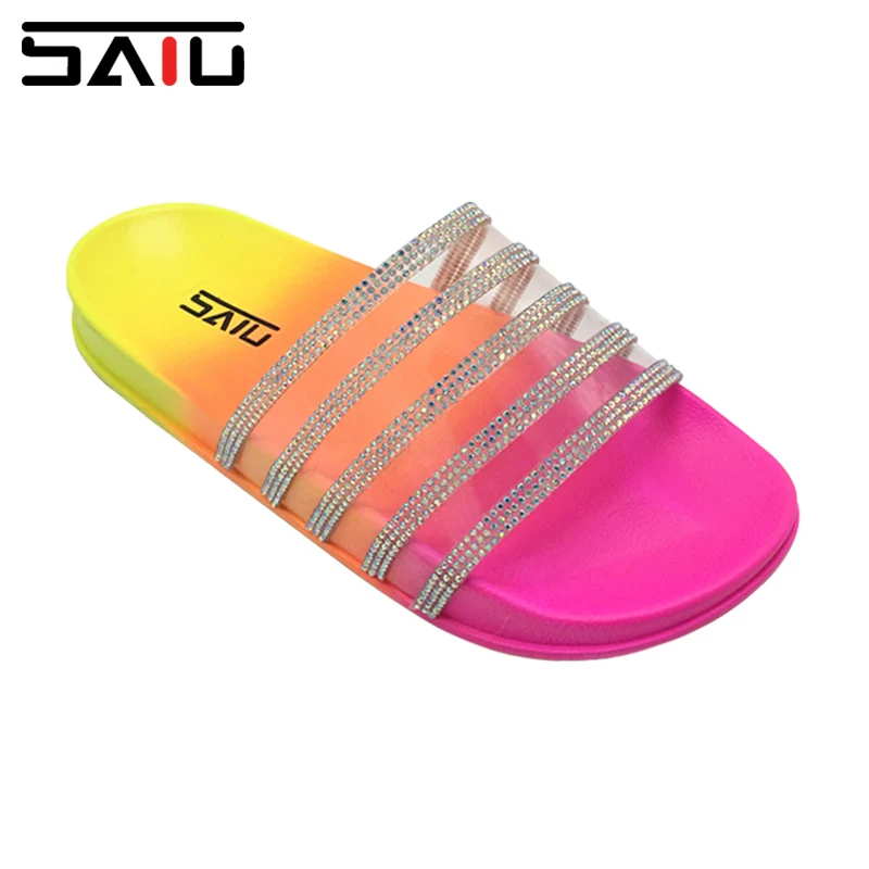 NEW DESIGN WOMEN PVC TRANSPARENT UPPER WITH DIAMOND SANDALS SLIDES LADY fashion SLIPPERS SANDALS, Multi
NEW DESIGN WOMEN PVC TRANSPARENT UPPER WITH DIAMOND SANDALS SLIDES LADY fashion SLIPPERS SANDALS, Multi