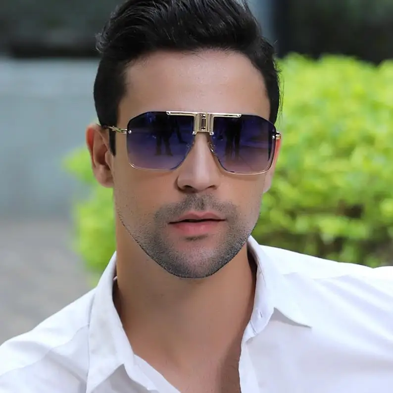 Fashion Oversized Square Sunglasses Men Luxury Brand Retro Sun Glasses For Man Big Frame Vintage Gradient Eyeglasses UV400
Fashion Oversized Square Sunglasses Men Luxury Brand Retro Sun Glasses For Man Big Frame Vintage Gradient Eyeglasses UV400
