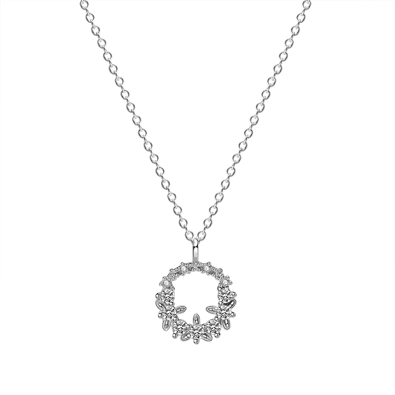 Minimalist Fashion Ladies Gift Necklace 925 Sterling Silver Jewelry CZ Zircon Circle Pendant Necklace
Minimalist Fashion Ladies Gift Necklace 925 Sterling Silver Jewelry CZ Zircon Circle Pendant Necklace