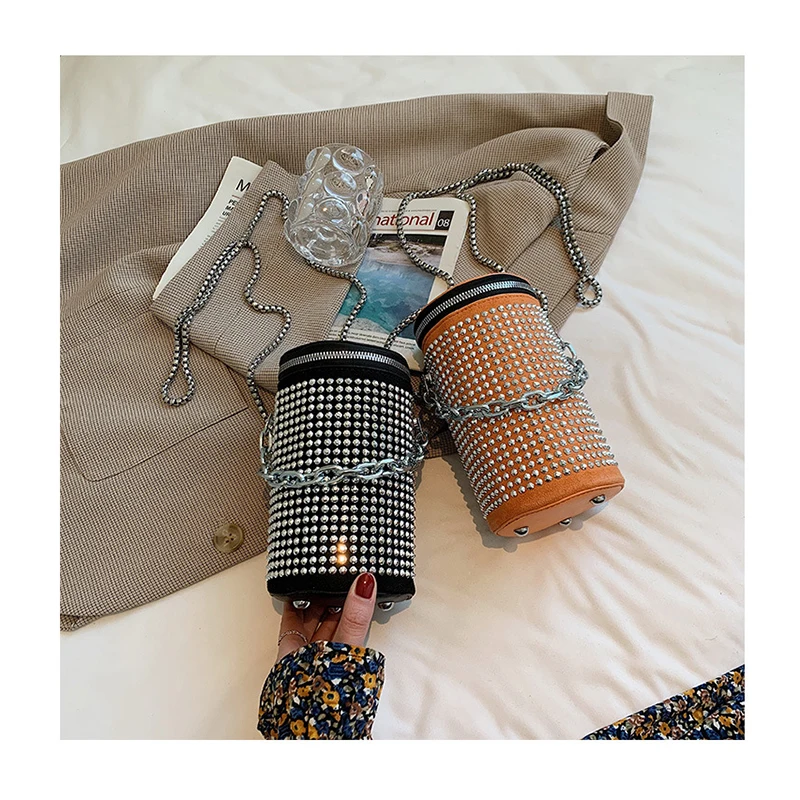 INS Cylinder Bling Diamond Purses and Handbags for Women Luxury Designer Rhinestone Evening Clutch Bag for Wedding Party Bucket
INS Cylinder Bling Diamond Purses and Handbags for Women Luxury Designer Rhinestone Evening Clutch Bag for Wedding Party Bucket