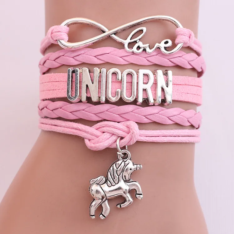Unicorn colorful braided bracelet unicorn pendant letter bracelet wholesale, Picture
Unicorn colorful braided bracelet unicorn pendant letter bracelet wholesale, Picture