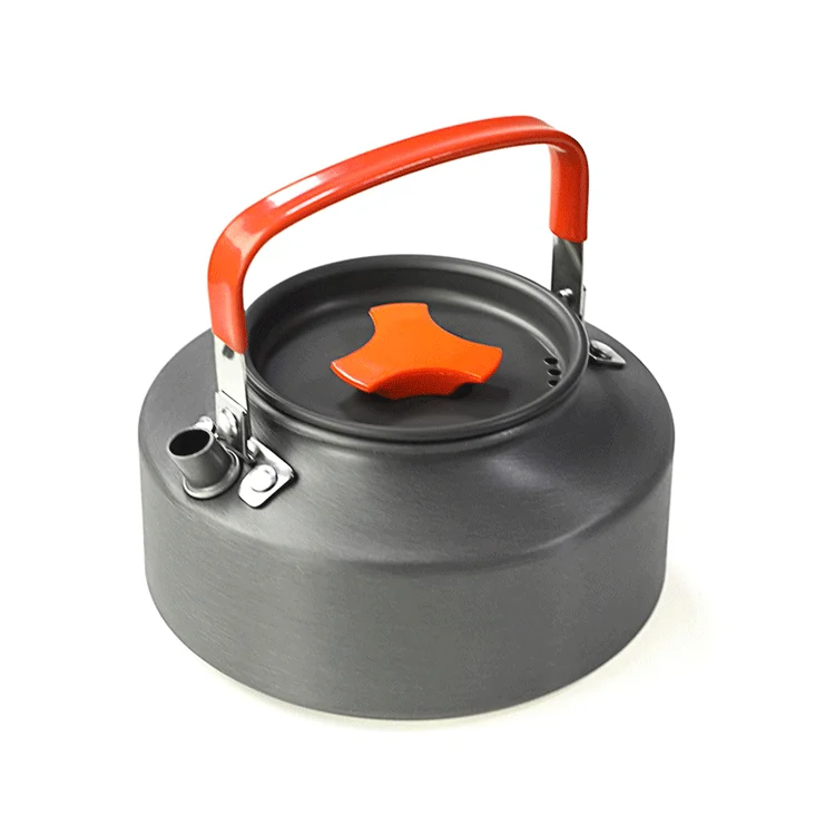 1.1L AluminumTeapot Coffee Water Pot Cookware for Camping Hiking Camping Tea Pot, Black/orange
1.1L AluminumTeapot Coffee Water Pot Cookware for Camping Hiking Camping Tea Pot, Black/orange
