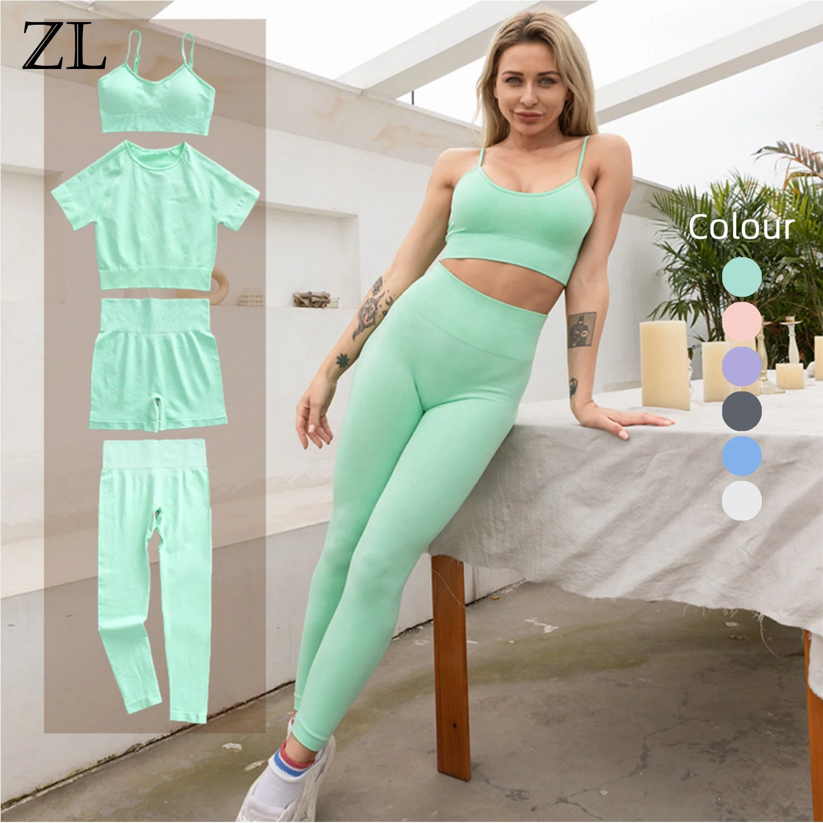 Hot - selling winter long - sleeved ladies yoga wear fitness running exercise tight yoga wear, 6 colors
Hot - selling winter long - sleeved ladies yoga wear fitness running exercise tight yoga wear, 6 colors
