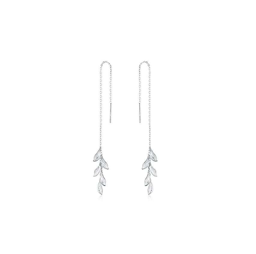 Jewelry factory directly sale elegant fashion silver 925 leaf jewelry long chain earrings
Jewelry factory directly sale elegant fashion silver 925 leaf jewelry long chain earrings