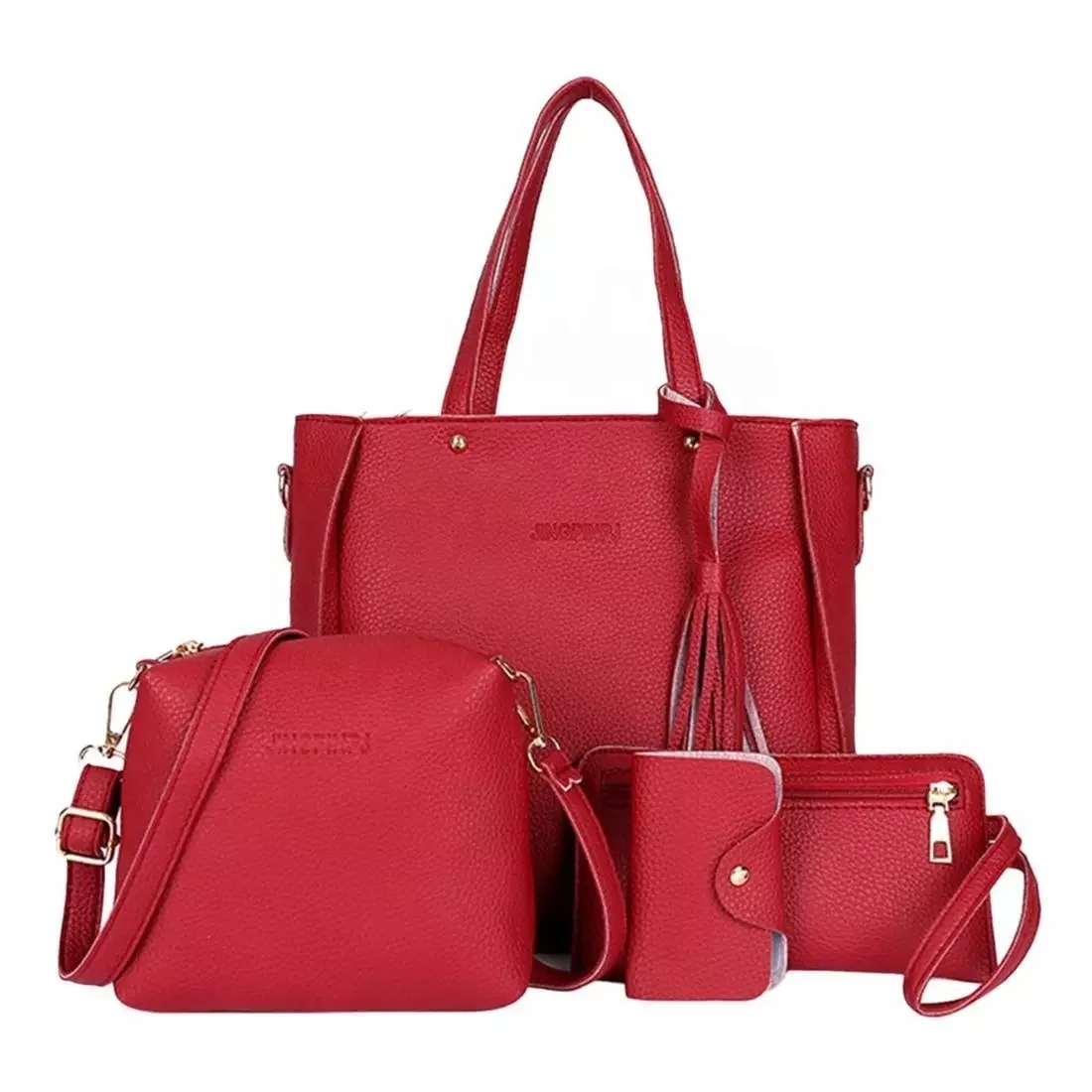 Wholesale Hot sale custom logo Cheap mobile phone purse four-piece pu leather shopping bag women handbags, 8 colors
Wholesale Hot sale custom logo Cheap mobile phone purse four-piece pu leather shopping bag women handbags, 8 colors
