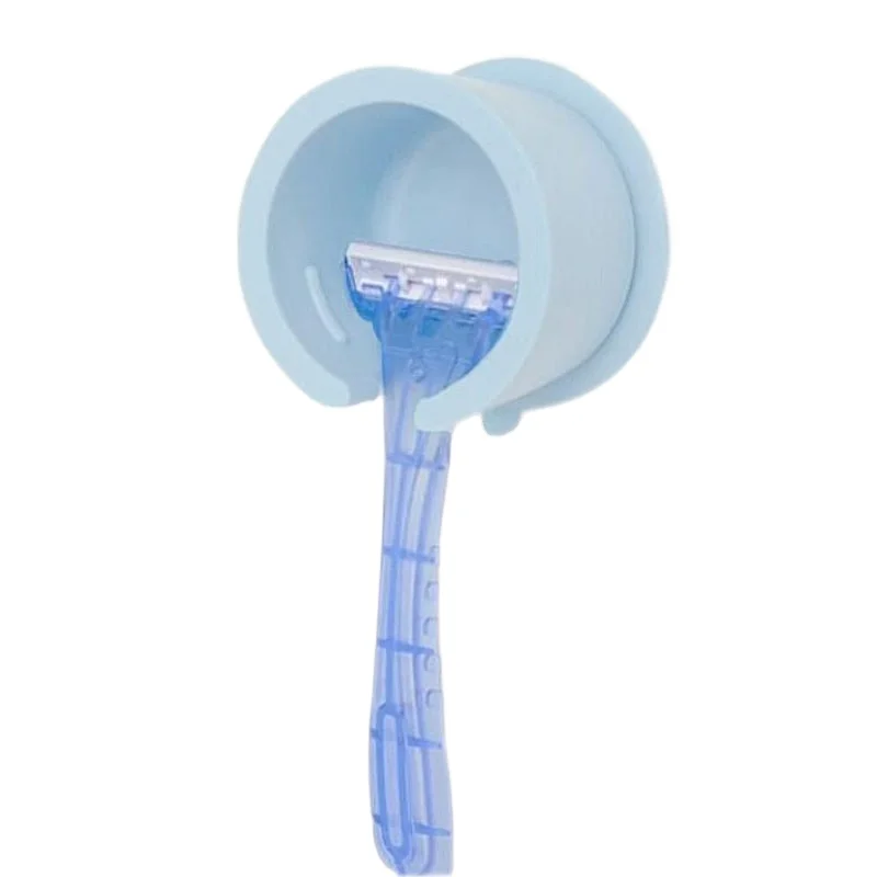 New Silicone Dustproof Holder Super Suction Cup Wall Hanging Shaver Storage Rack Accessories Bathroom Tools, White/blue
New Silicone Dustproof Holder Super Suction Cup Wall Hanging Shaver Storage Rack Accessories Bathroom Tools, White/blue
