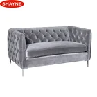 Shayne Luxury High-end Customize Furniture Contemporary Couch Living Room Black Track Arm Sofa