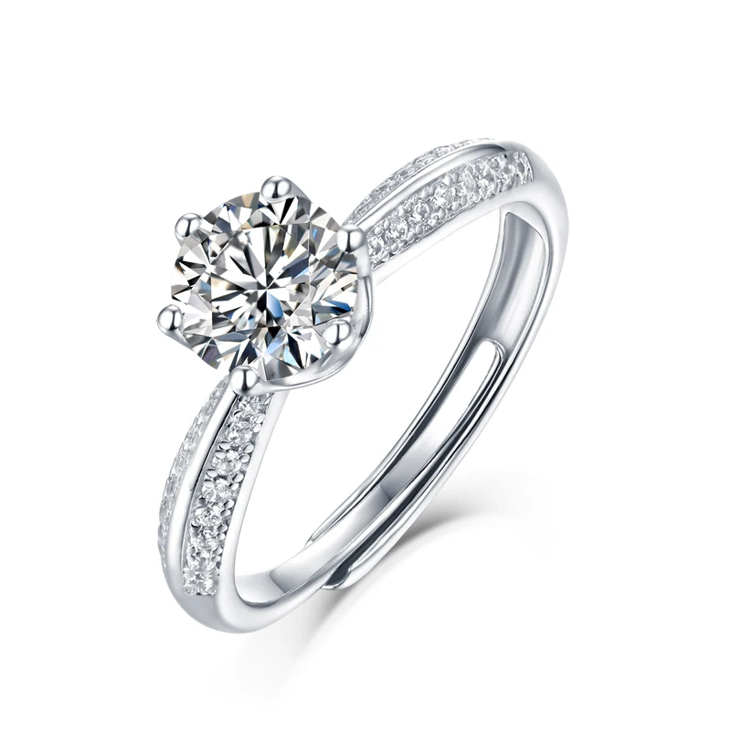 RINNTIN SMR09 s925 Sterling Silver Jewelry White Gold Plated Moissanite Engagement Wedding Rings
RINNTIN SMR09 s925 Sterling Silver Jewelry White Gold Plated Moissanite Engagement Wedding Rings