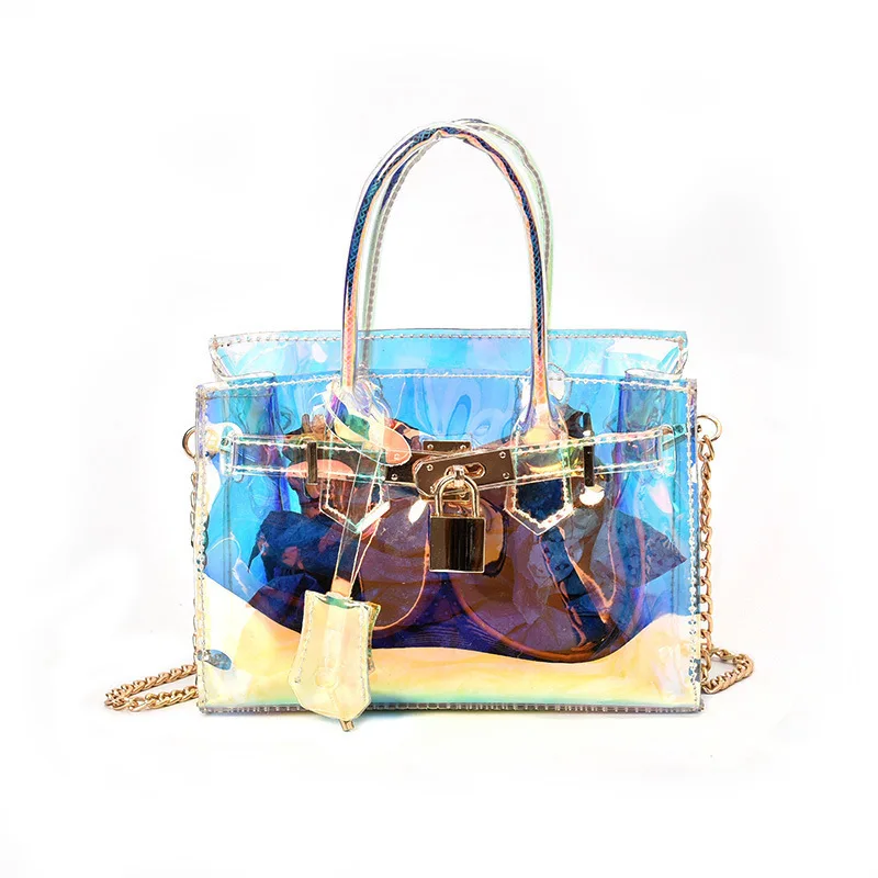 New Japanese and Korean Transparent Laser Bag 2021 Single Shoulder Small Chain Stripe Ladies Bag
New Japanese and Korean Transparent Laser Bag 2021 Single Shoulder Small Chain Stripe Ladies Bag