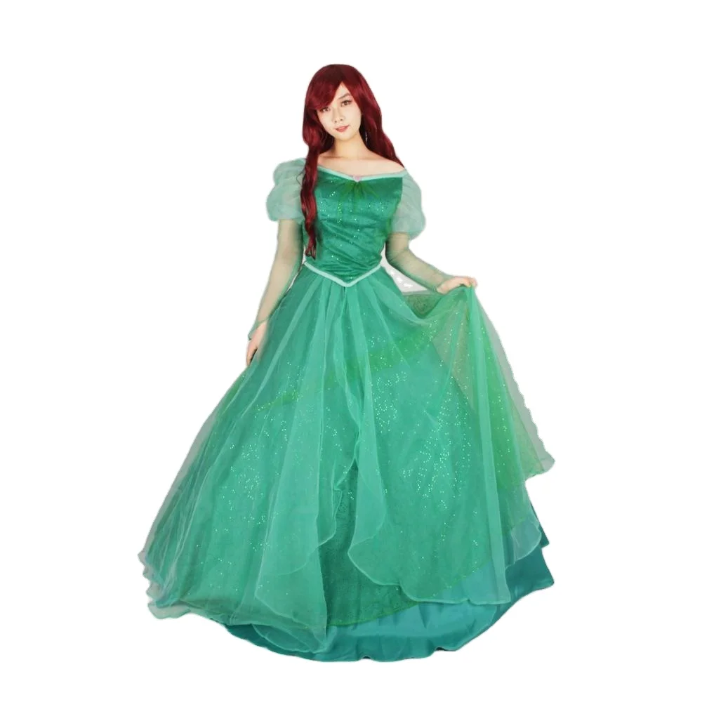 Princess Ariel Green Dress The Little Mermaid Cosplay Costume Adult Women Girl's Costume Set (Dress Set) P1914
Princess Ariel Green Dress The Little Mermaid Cosplay Costume Adult Women Girl's Costume Set (Dress Set) P1914