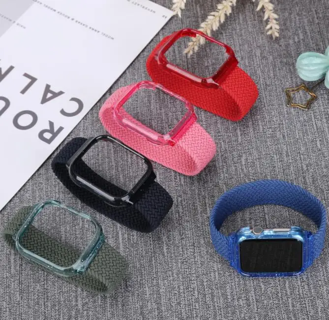 Hot sales elastica Silicone Smart Watch strap with cover Colorful Sport Replacement Strap For apple watch series 6
Hot sales elastica Silicone Smart Watch strap with cover Colorful Sport Replacement Strap For apple watch series 6