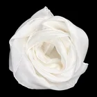 Wholesale 100% Chinese Custom Plain White 16mm Habotai Hand Rolled Lady Pure Silk Scarf for Painting