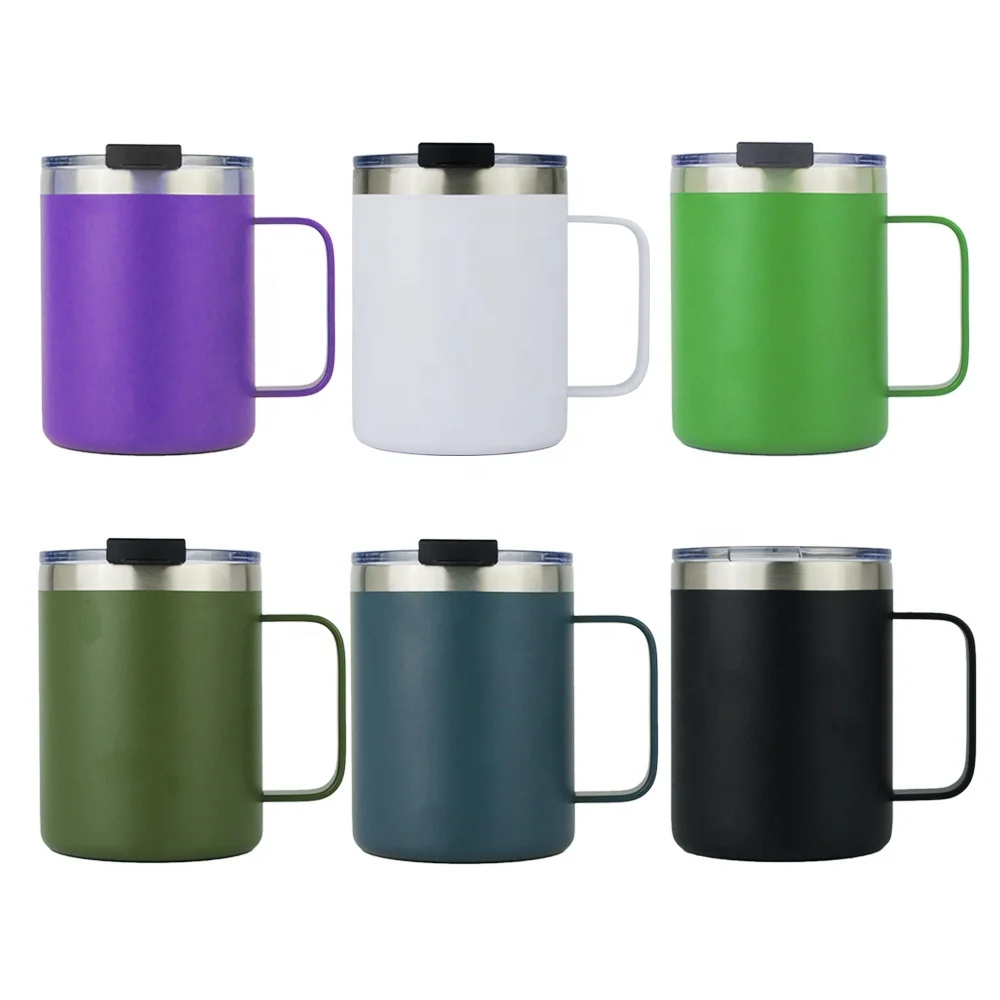 Vacuum Insulated Mug Stainless Steel Wide Handle Vacuum Travel 12oz Coffee Camping Tumbler Mugs with Spill Proof Lid, Powder & paint available
Vacuum Insulated Mug Stainless Steel Wide Handle Vacuum Travel 12oz Coffee Camping Tumbler Mugs with Spill Proof Lid, Powder & paint available