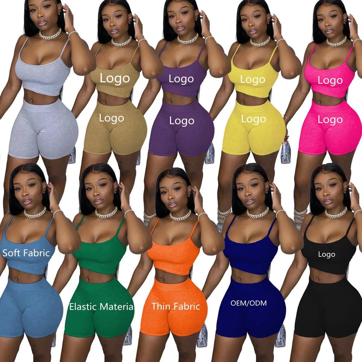 custom logo summer jogger outfit 2 piece workout biker shorts set for women 2022, Gray, kahaki, purple, yellow, pink, blue, green, orange, black
custom logo summer jogger outfit 2 piece workout biker shorts set for women 2022, Gray, kahaki, purple, yellow, pink, blue, green, orange, black