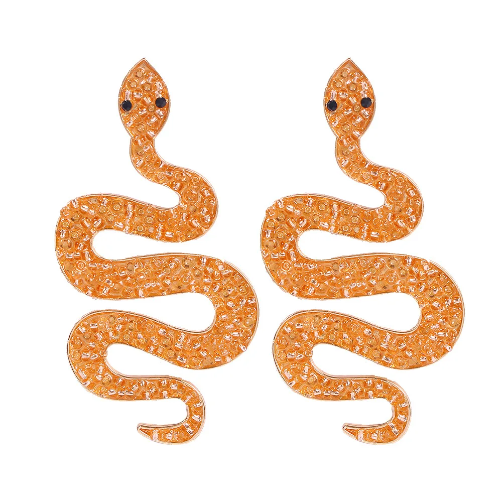 Fashion all-match exquisite jewelry rhinestone three-dimensional snake-shaped earrings for women, As pictures show
Fashion all-match exquisite jewelry rhinestone three-dimensional snake-shaped earrings for women, As pictures show