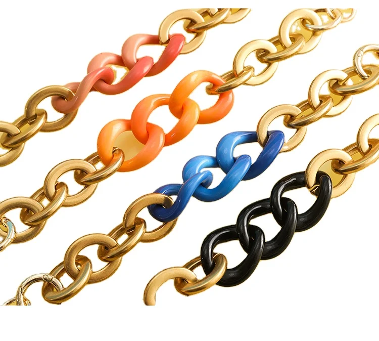 Bag chain with accessories Single Shoulder Messenger, summer new genuine brand, same wide chain, Multicolor
Bag chain with accessories Single Shoulder Messenger, summer new genuine brand, same wide chain, Multicolor