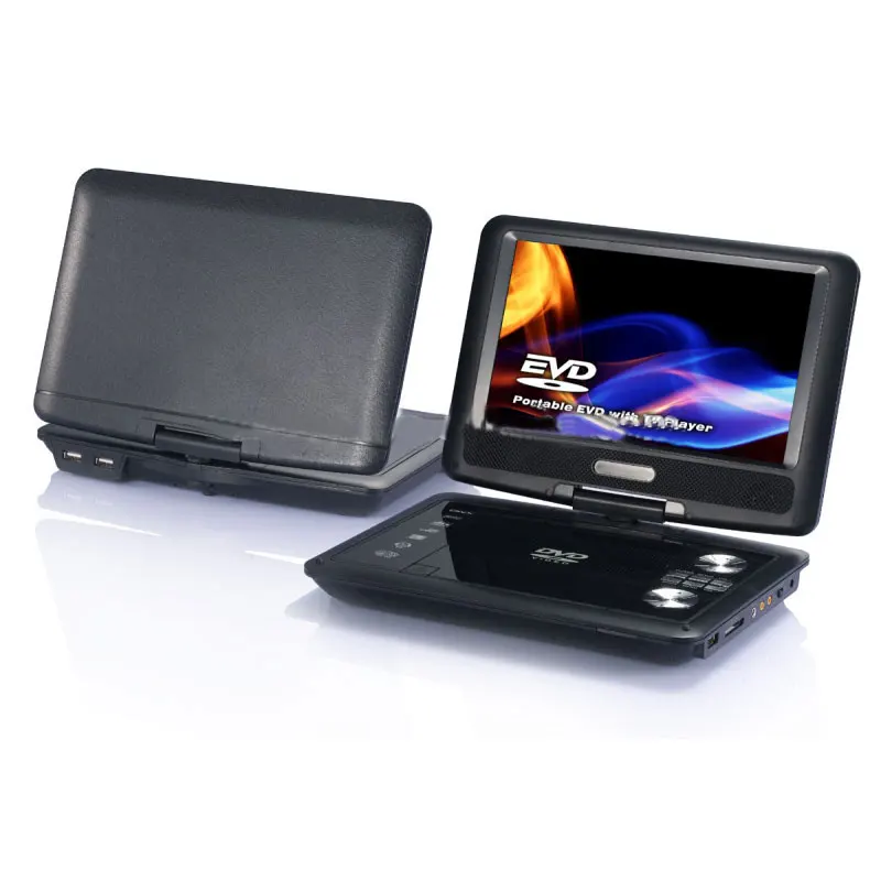 Universal car portable dvd player 9.8'' TFT screen with digital TV tunner/FM/support USB and SD card
