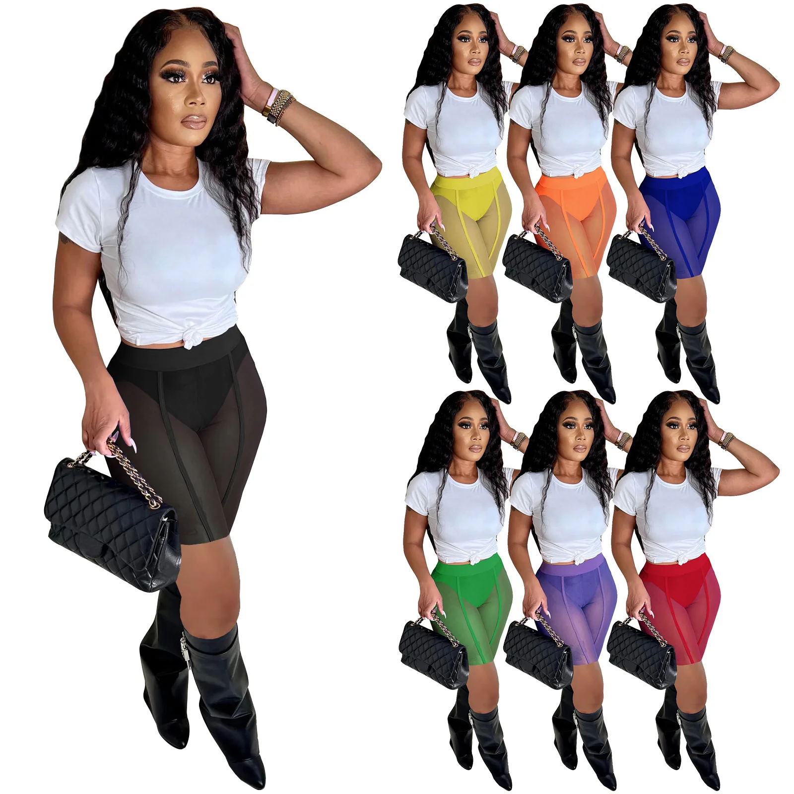2022 New Summer Custom Logo Sheer Women Shorts See Through Mesh Biker Pants Women Customized Sexy Beach Mesh Women Bodycon Pants
2022 New Summer Custom Logo Sheer Women Shorts See Through Mesh Biker Pants Women Customized Sexy Beach Mesh Women Bodycon Pants