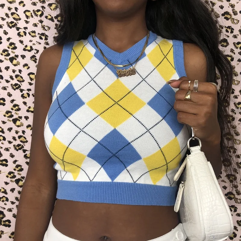 2020 New arrival hot sale summer ladies shirts knitted sexy V-neck vest women crop top ladies, As picture or customized make
2020 New arrival hot sale summer ladies shirts knitted sexy V-neck vest women crop top ladies, As picture or customized make