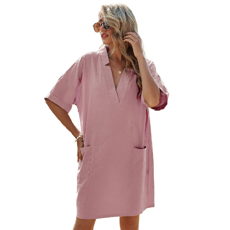 Plus Size Women Clothing Dresses Cotton Dresses Summer Casual Elegant Loose Plus Size Women Dresses, Multi
Plus Size Women Clothing Dresses Cotton Dresses Summer Casual Elegant Loose Plus Size Women Dresses, Multi
