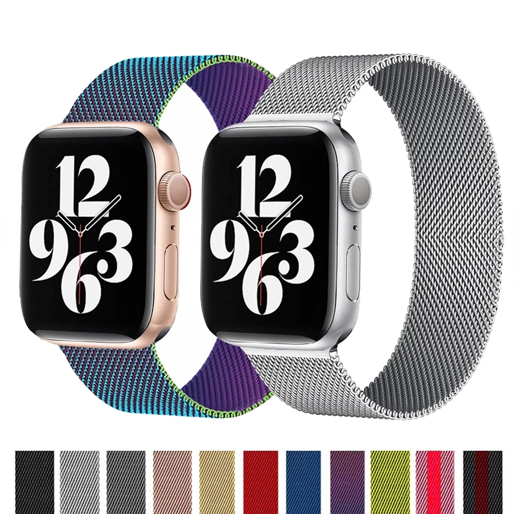 Hot Milan stainless steel magnetic strap For apple watch band luxury metal single-turn strap For apple watch series 6 5 4
Hot Milan stainless steel magnetic strap For apple watch band luxury metal single-turn strap For apple watch series 6 5 4