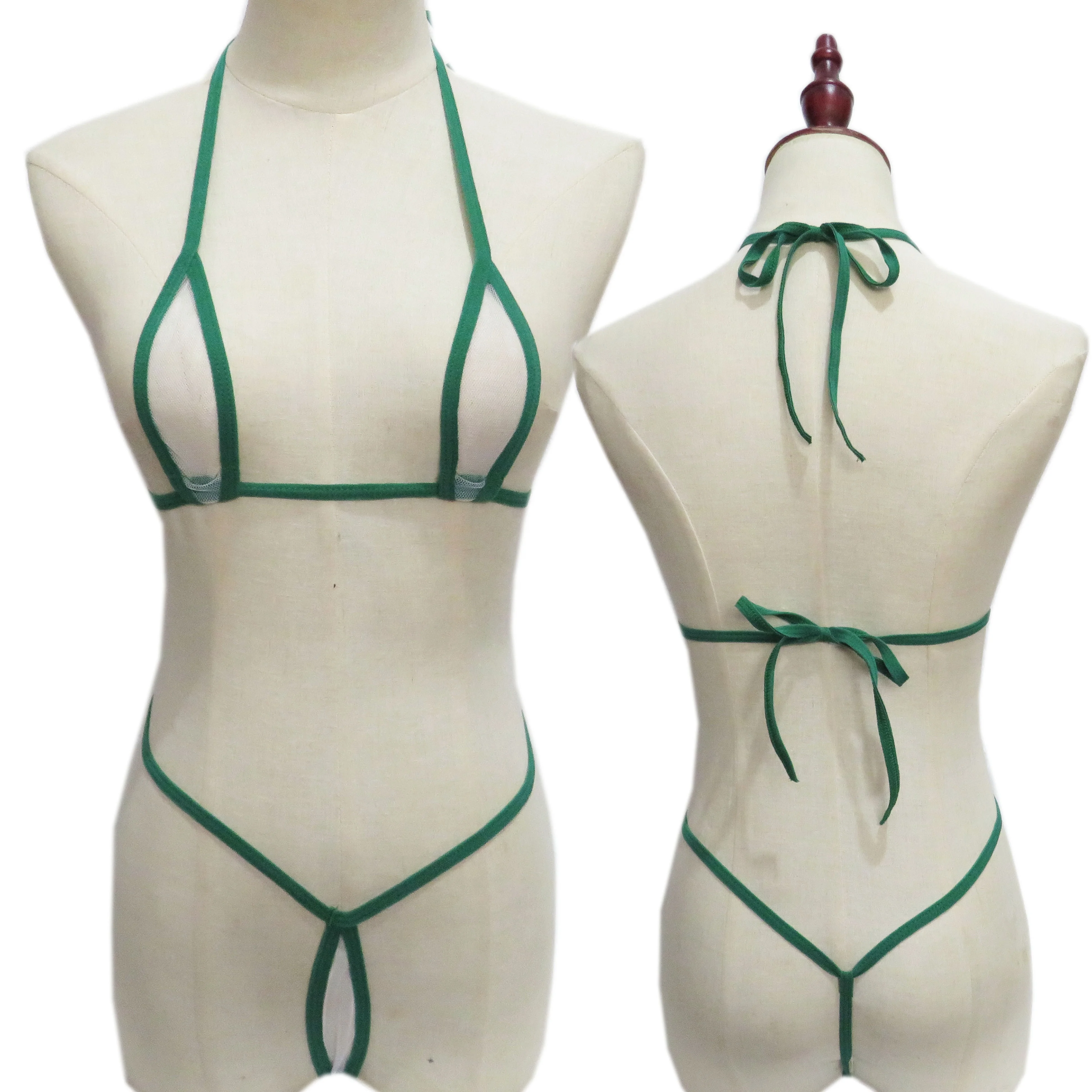 Sexy Lingerie 2 Piece Halter Neck Bikini Lingerie Set Mini Bikini Open Micro Bra Top Briefs Panties For Women, 14 colors
Sexy Lingerie 2 Piece Halter Neck Bikini Lingerie Set Mini Bikini Open Micro Bra Top Briefs Panties For Women, 14 colors