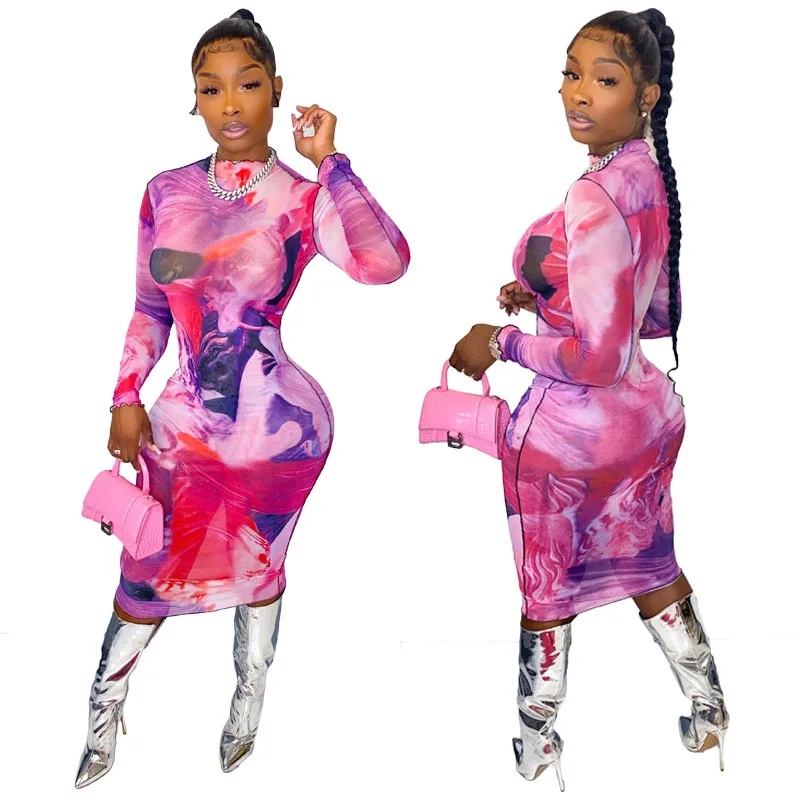 New long sleeve gauze wave-hemmed print sexy buttock Plus size Casual prom dress fall 2021 women clothes
New long sleeve gauze wave-hemmed print sexy buttock Plus size Casual prom dress fall 2021 women clothes
