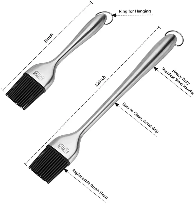 2021 New bbq brush for grill bbq cleaning brush with Back up Silicone Brush Heads private lable free sample, Silver
2021 New bbq brush for grill bbq cleaning brush with Back up Silicone Brush Heads private lable free sample, Silver